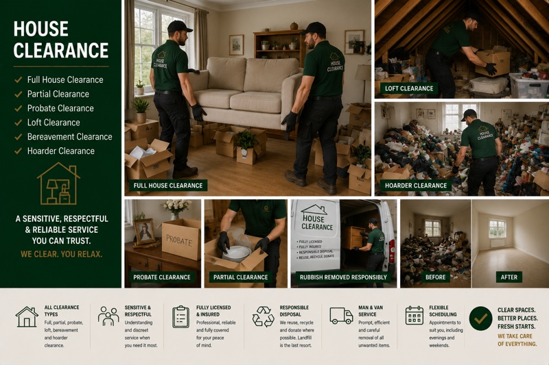 Team carrying out a careful house clearance in Mayfair